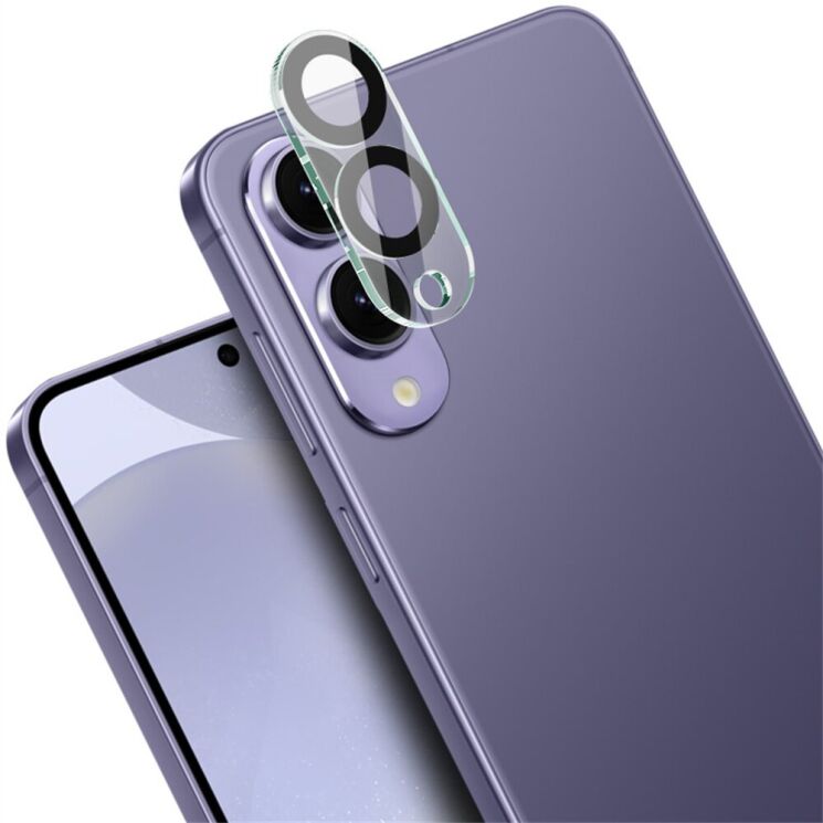 Захисне скло на камеру IMAK Lens Protector для Samsung Galaxy S25 Edge (S937) - Black: фото 2 з 11