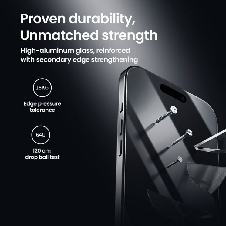 Захисне скло NILLKIN Amazing CP+ PRO для Apple iPhone 17 Pro - Black: фото 9 з 14