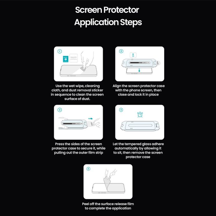 Захисне скло NILLKIN Amazing CP+ PRO для Apple iPhone 17 Pro - Black: фото 12 з 14