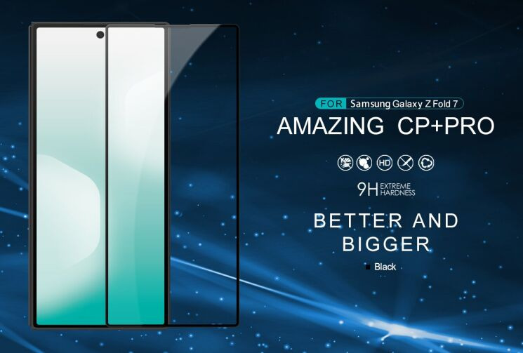 Захисне скло NILLKIN Amazing CP+ PRO для Samsung Galaxy Fold 7 - Black: фото 6 з 20