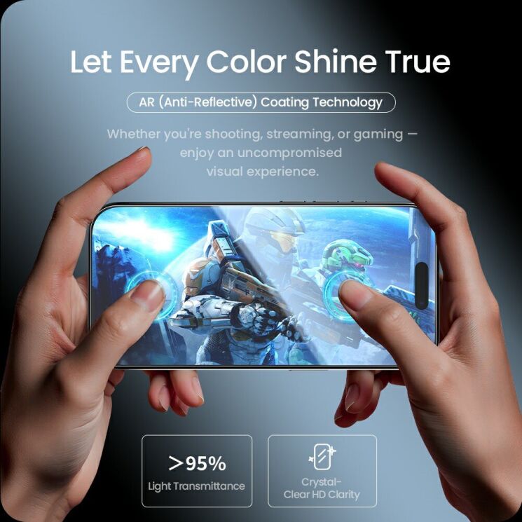 Защитное стекло NILLKIN Amazing H+ Pro для Apple iPhone 16 Pro: фото 9 из 16