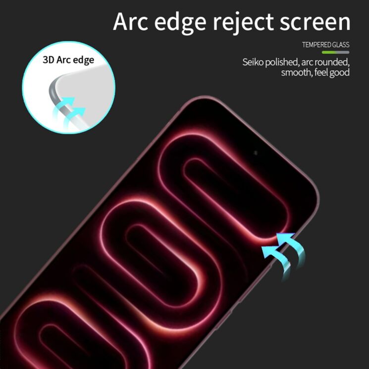 Захисне скло PINWUYO 3D Full Glue для Xiaomi Poco F9 Pro - Black: фото 2 з 4