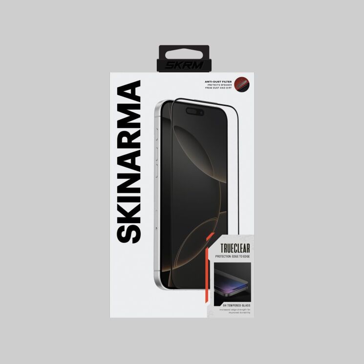 Защитное стекло SKINARMA True Clear Tempered Glass для iPhone 17 Pro Max (SK-2025IPP6.9-TRUECLR) - Black: фото 3 из 3