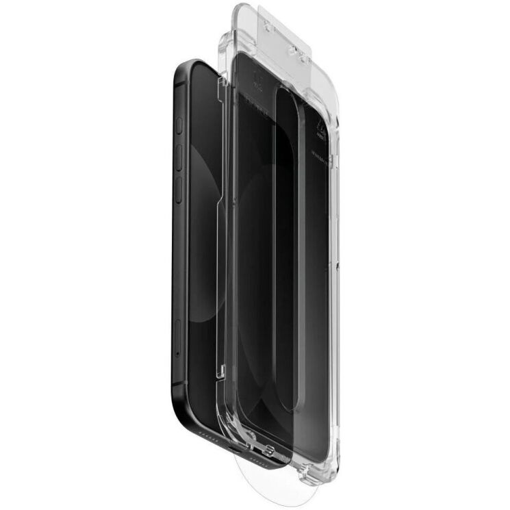 Защитное стекло UNIQ Optix SwiftFit Privacy DX2 для iPhone 18 Pro (UNIQ-IP6.3P(2026)-SWIFITPRIV) - Black (440139B) Защитное стекло UNIQ Optix SwiftFit Privacy DX2 для iPhone 18 Pro (UNIQ-IP6.3P(2026)-SWIFITPRIV) - Black: фото 1 из 7