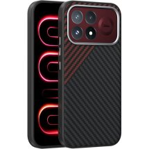 Захисний чохол ABEEL Carbon Fiber Case (FP) для Xiaomi Poco F9 Pro - Black / Red: фото 1 з 8