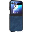 Защитный чехол ABEEL Leather Case для Motorola Razr 50 - Blue (358702L)