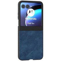 Защитный чехол ABEEL Leather Case для Motorola Razr 50 - Blue: фото 1 из 6