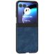 Защитный чехол ABEEL Leather Case для Motorola Razr 50 - Blue (358702L). Фото 1 из 6