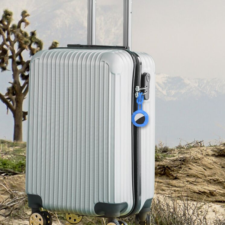 Захисний чохол AHASTYLE PT164 для Apple AirTag / AirTags 2 - Blue: фото 4 з 6