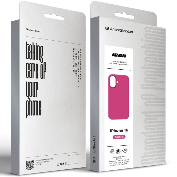 Захисний чохол ArmorStandart ICON2 Case для Apple iPhone 16 - Fuchsia: фото 3 з 9