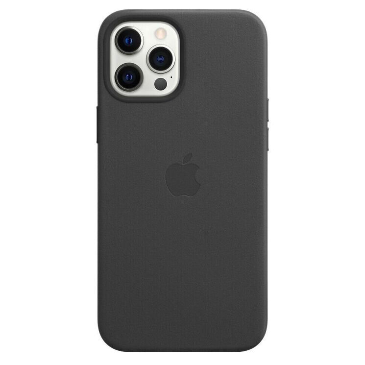 Защитный чехол Copiex Leather Case with MagSafe для Apple iPhone 12 Pro Max - Black: фото 2 из 5