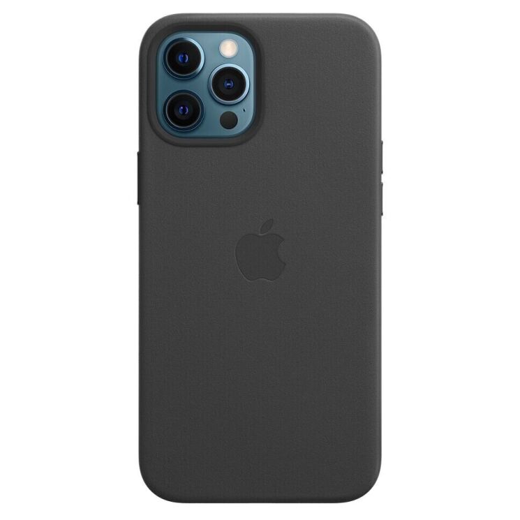 Защитный чехол Copiex Leather Case with MagSafe для Apple iPhone 12 Pro Max - Black: фото 3 из 5