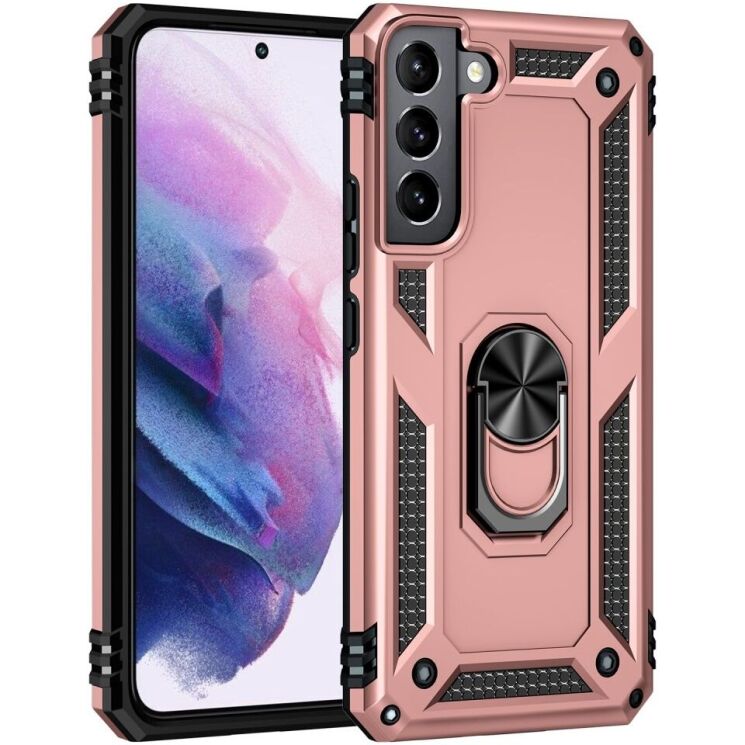 Защитный чехол Deexe Armor Case для Samsung Galaxy S22 (S901) - Rose Gold: фото 2 из 8