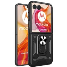 Защитный чехол Deexe Armor Case (FF) для Motorola Razr 50 Ultra - Black: фото 1 из 10