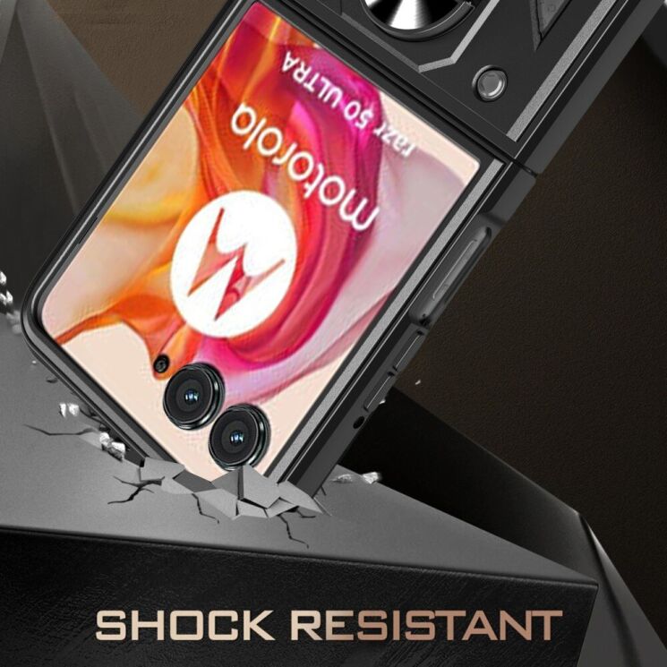 Защитный чехол Deexe Armor Case (FF) для Motorola Razr 50 Ultra - Black: фото 5 из 10