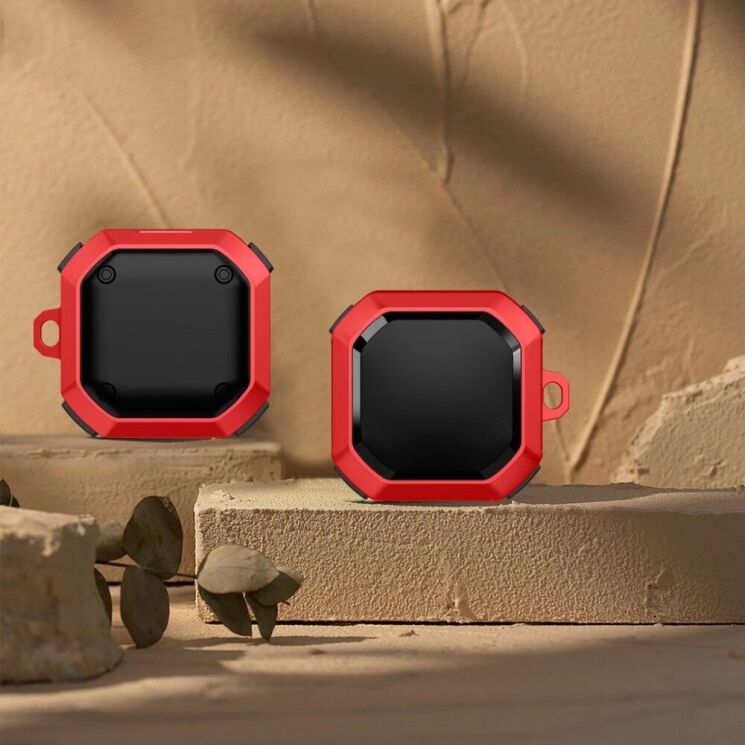 Захисний чохол Deexe Armor Cover для Samsung Galaxy Buds Live / Buds Pro / Buds 2 / Buds 2 Pro / Buds FE - Red: фото 1 з 8