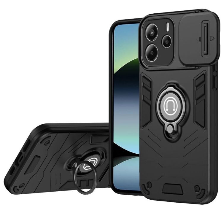 Защитный чехол Deexe Armor MagShield для Xiaomi Redmi Note 14 4G - Black: фото 1 из 7