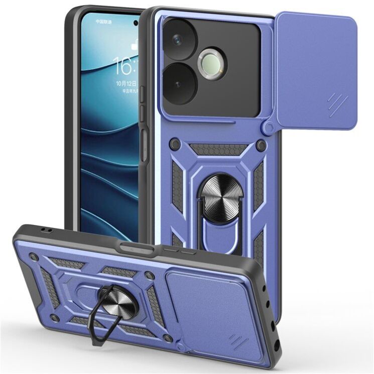 Захисний чохол Deexe Armor Shield для OPPO A5 Pro (4G/5G) - Blue: фото 1 з 8