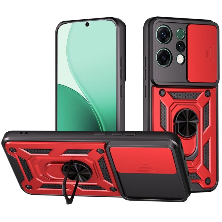 Захисний чохол Deexe Armor Shield для OPPO Reno 14 5G - Red: фото 1 з 9