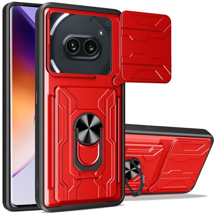 Защитный чехол Deexe Armor Slider для Nothing Phone (2a) - Red: фото 1 из 8