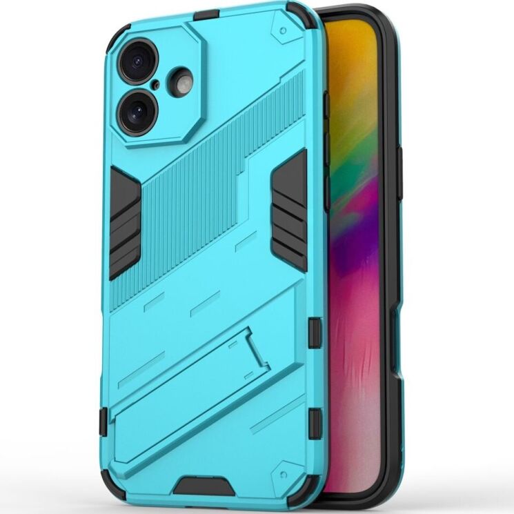 Защитный чехол Deexe Bibercas для Apple iPhone 16 Plus - Blue: фото 1 из 6