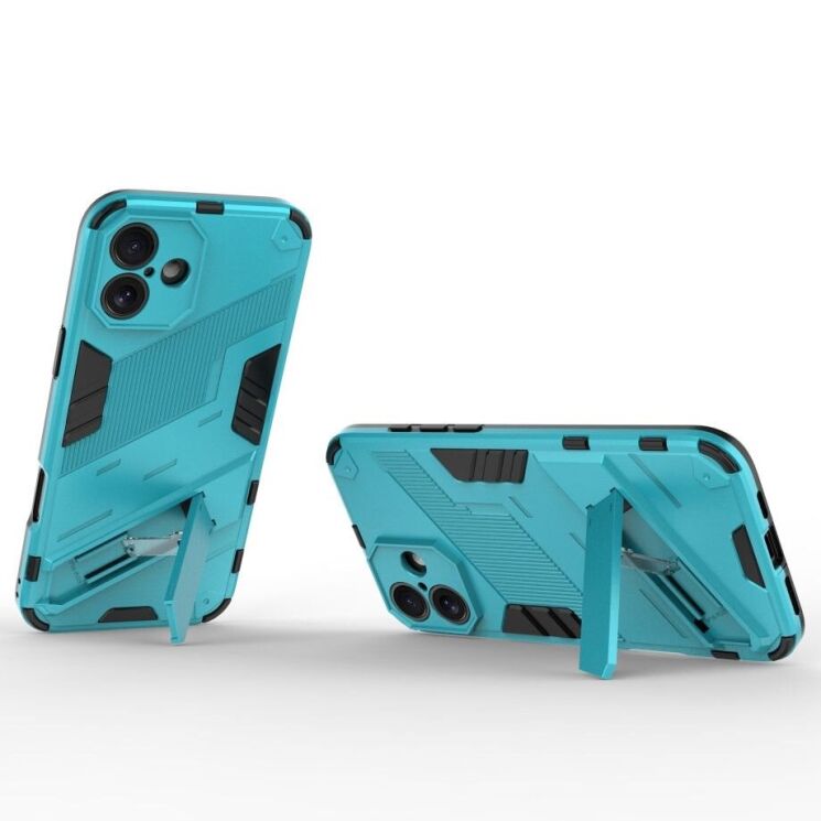 Защитный чехол Deexe Bibercas для Apple iPhone 16 Plus - Blue: фото 2 из 6