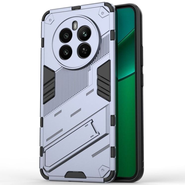 Захисний чохол Deexe Bibercas для Realme 12 / 12 Plus - Dark Blue: фото 2 з 6