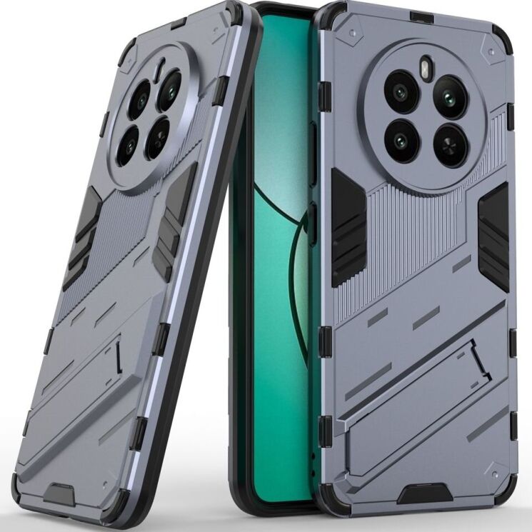 Захисний чохол Deexe Bibercas для Realme 12 / 12 Plus - Dark Blue: фото 1 з 6