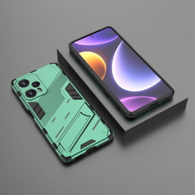 Захисний чохол Deexe Bibercas для Xiaomi Poco F5 / Redmi Note 12 Turbo - Green: фото 5 з 8