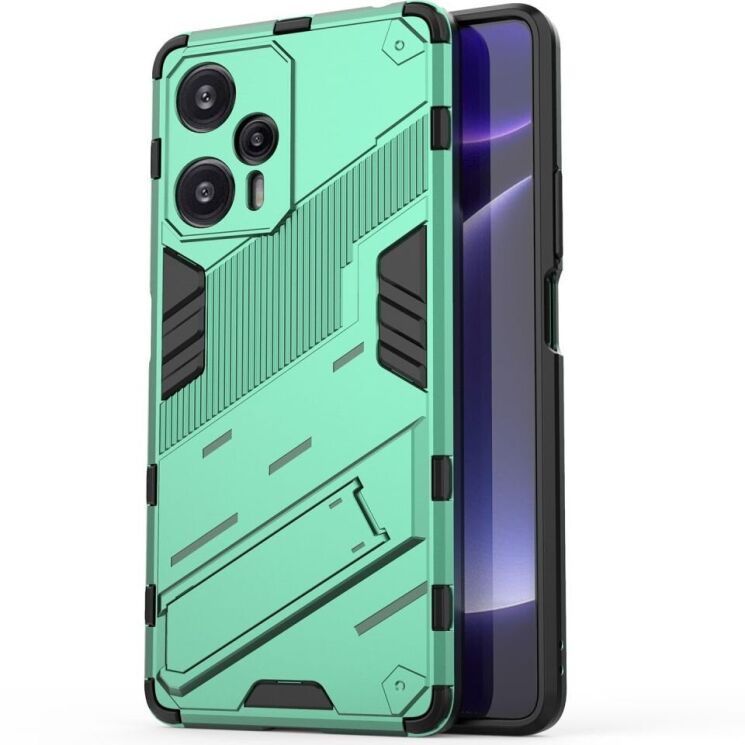 Захисний чохол Deexe Bibercas для Xiaomi Poco F5 / Redmi Note 12 Turbo - Green: фото 2 з 8