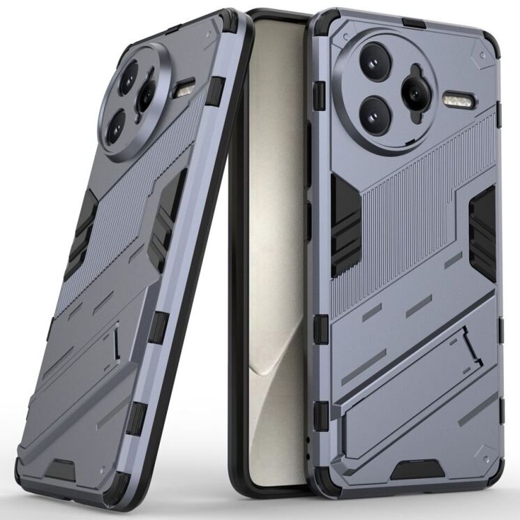 Защитный чехол Deexe Bibercas для Xiaomi Poco F7 Ultra - Grey: фото 1 из 8