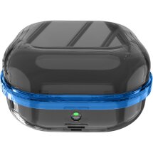 Защитный чехол Deexe Clear Guard для Samsung Galaxy Buds 4 / Buds 4 Pro - Blue / Black: фото 1 из 1
