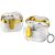 Защитный чехол Deexe Clear Luxe для Samsung Galaxy Buds 3 / Buds 3 Pro - Gold: фото 1 из 8