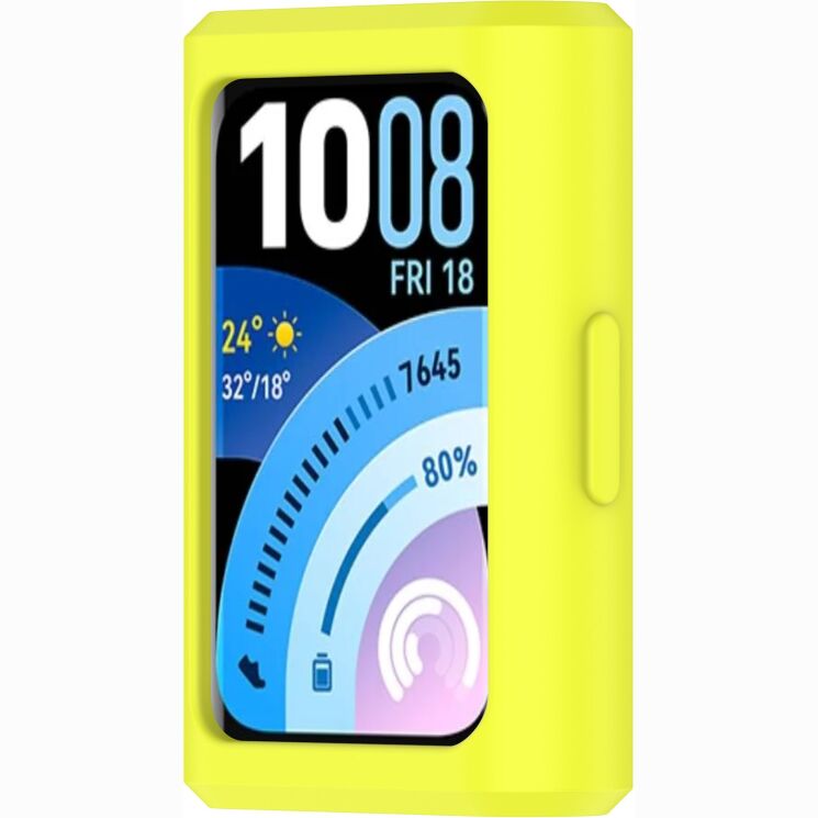 Защитный чехол Deexe Color Frame для Huawei Band 11 Pro - Yellowgreen: фото 5 из 8