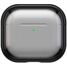 Защитный чехол Deexe Color Stand для Apple AirPods 4 - Transparent Black: фото 1 из 10