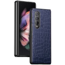 Защитный чехол Deexe Crocodile Cover для Samsung Galaxy Fold 4 - Sapphire: фото 1 из 12