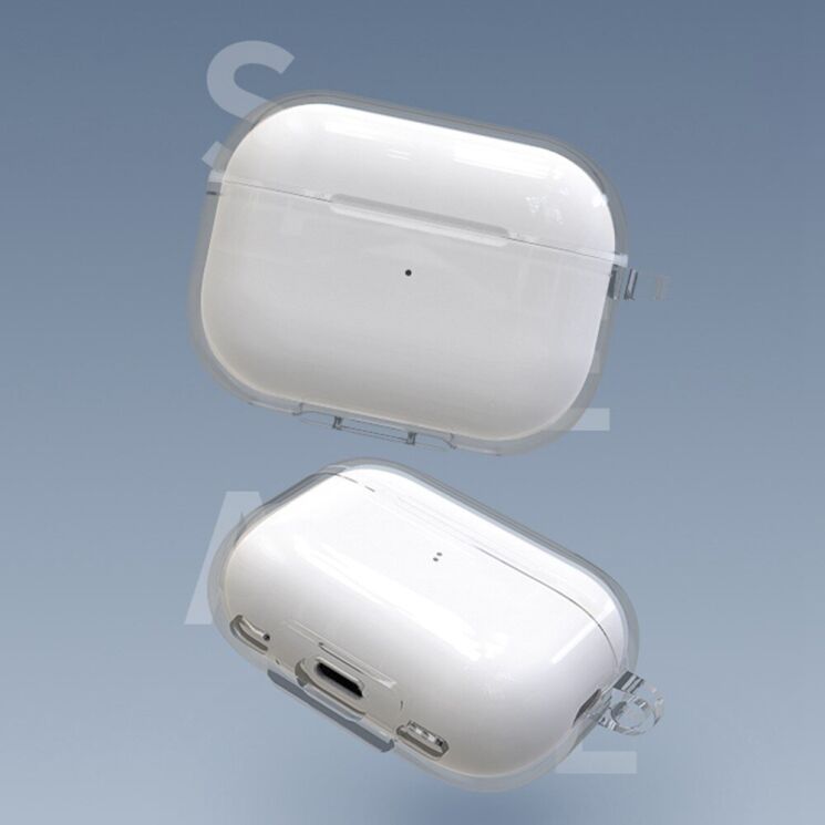 Защитный чехол Deexe Crystal Case для Apple AirPods Pro 2 - Transparent: фото 6 из 9