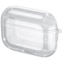 Захисний чохол Deexe Crystal Color для Apple AirPods Pro 3 - Glitter Transparent: фото 1 з 11