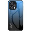 Захисний чохол Deexe Gradient Color для OPPO Reno 15 - Blue / Black (405709LB)