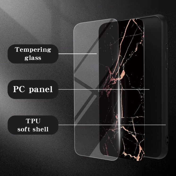 Захисний чохол Deexe Gradient Pattern для Motorola Moto G24 Power - White: фото 2 з 8