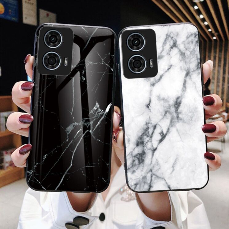 Захисний чохол Deexe Gradient Pattern для Motorola Moto G24 Power - White: фото 6 з 8