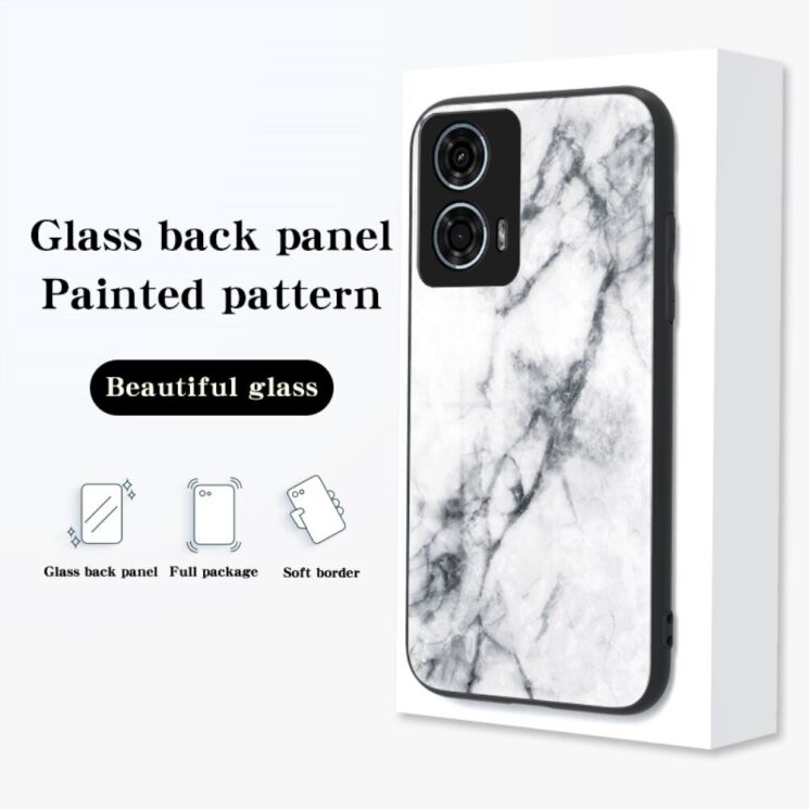 Захисний чохол Deexe Gradient Pattern для Motorola Moto G24 Power - White: фото 8 з 8