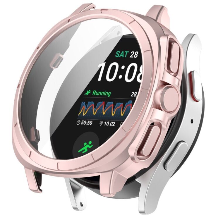 Защитный чехол Deexe Hollow Frame для Samsung Galaxy Watch 7 (44mm) - Pink: фото 1 из 7