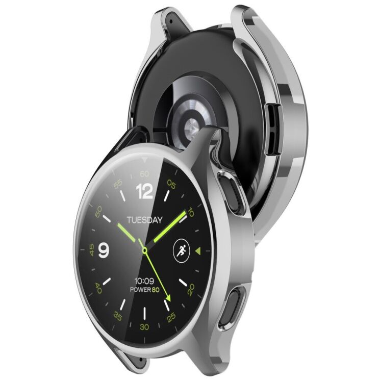 Защитный чехол Deexe Hard Frame для Xiaomi Watch 2 - Silver: фото 7 из 8