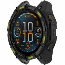 Защитный чехол Deexe Hollow Cover для Garmin Enduro 3 - Black / Green: фото 1 из 5
