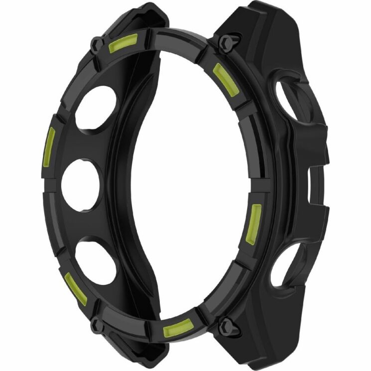 Защитный чехол Deexe Hollow Cover для Garmin Enduro 3 - Black / Green: фото 3 из 5