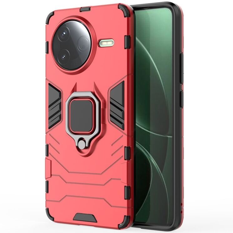 Защитный чехол Deexe Hybrid Case для Xiaomi Poco F7 Pro - Red: фото 2 из 6