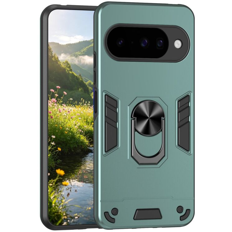 Захисний чохол Deexe Hybrid Shell для Google Pixel 10 / Pixel 10 Pro - Green: фото 1 з 7