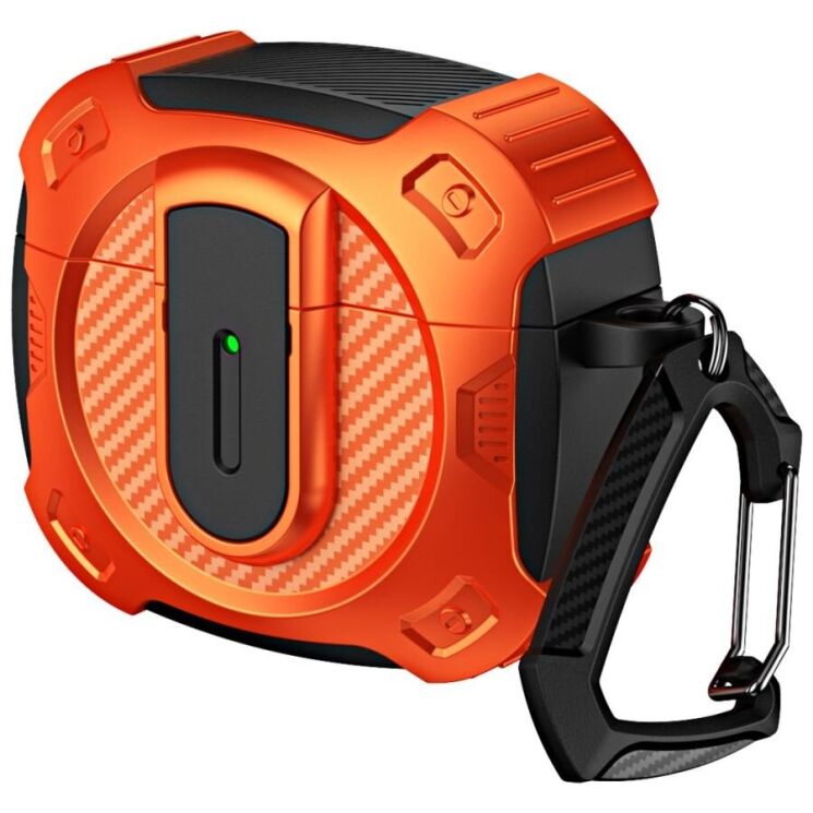 Защитный чехол Deexe Hyper Case для Apple AirPods 4 - Orange: фото 1 из 9