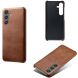 Защитный чехол Deexe Leather Back Cover для Samsung Galaxy S25 (S931) - Brown (375355Z). Фото 2 из 4